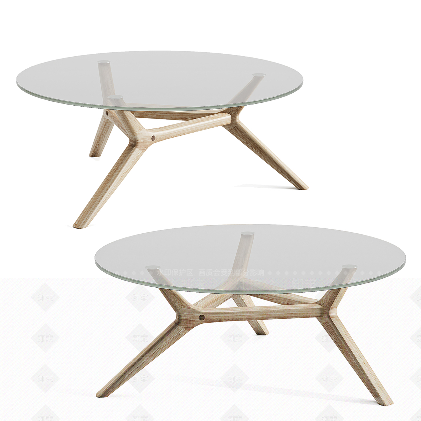现代北欧茶几3D模型下载【ID:1200157733】
