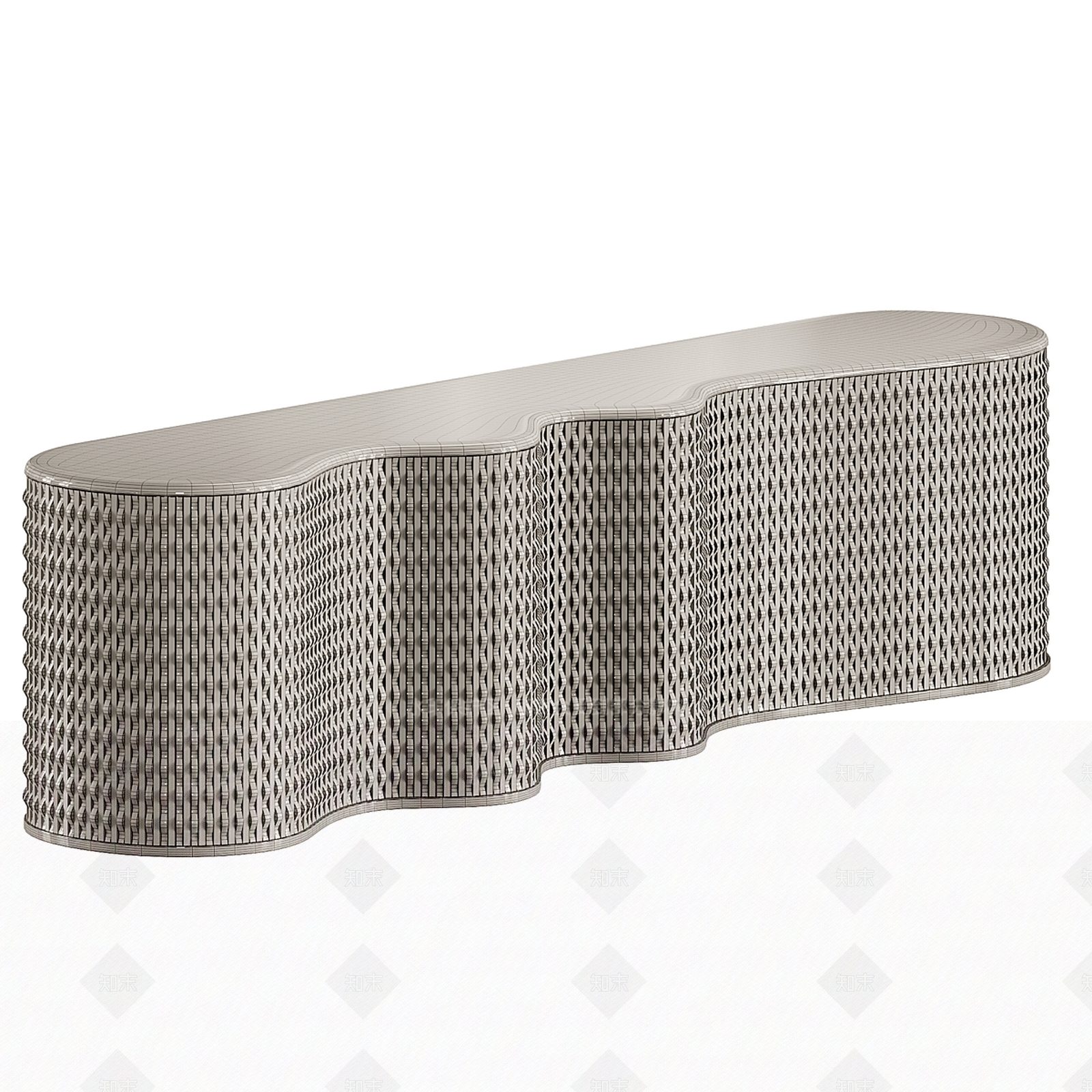 新中式轻奢玄关柜3D模型下载【ID:1200160526】