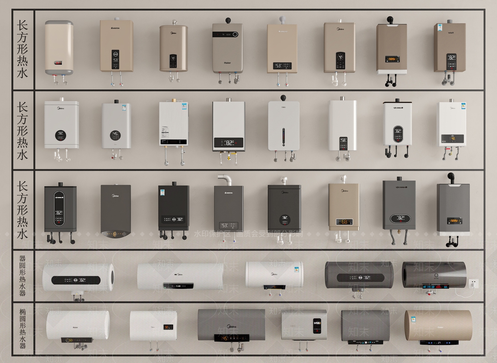 热水器3D模型下载【ID:1200160878】