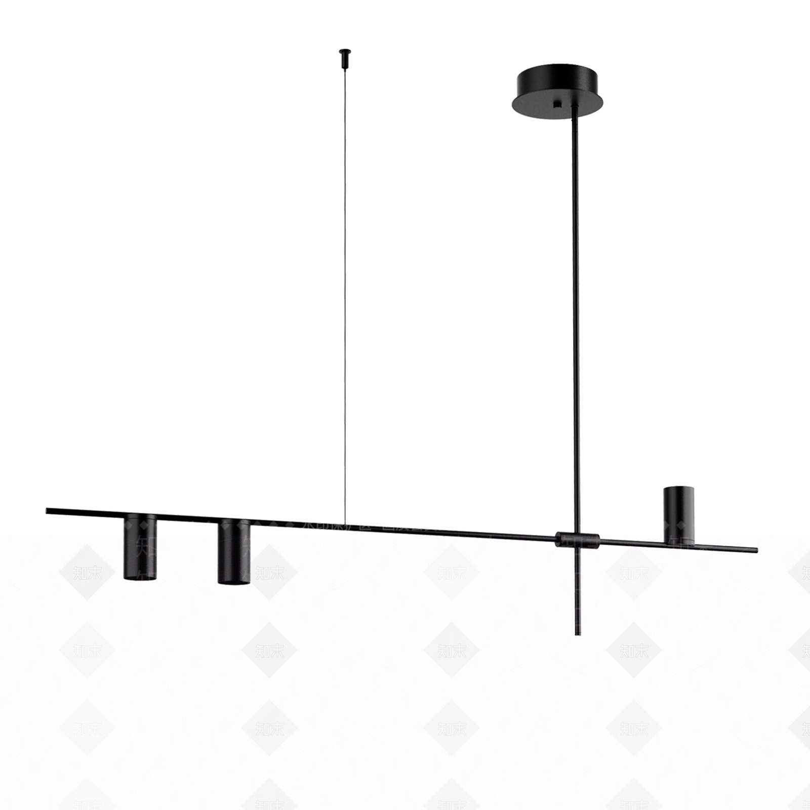 现代极简吊灯3D模型下载【ID:1200161571】