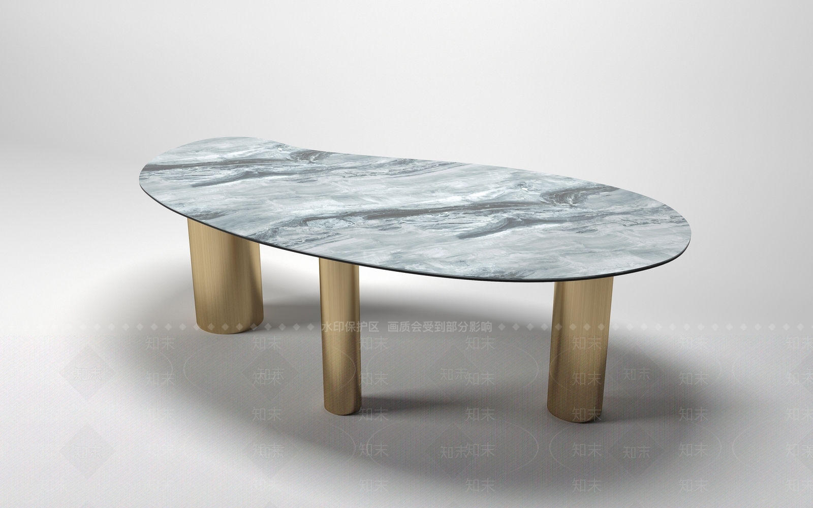 原木北欧餐桌3D模型下载【ID:1200161649】