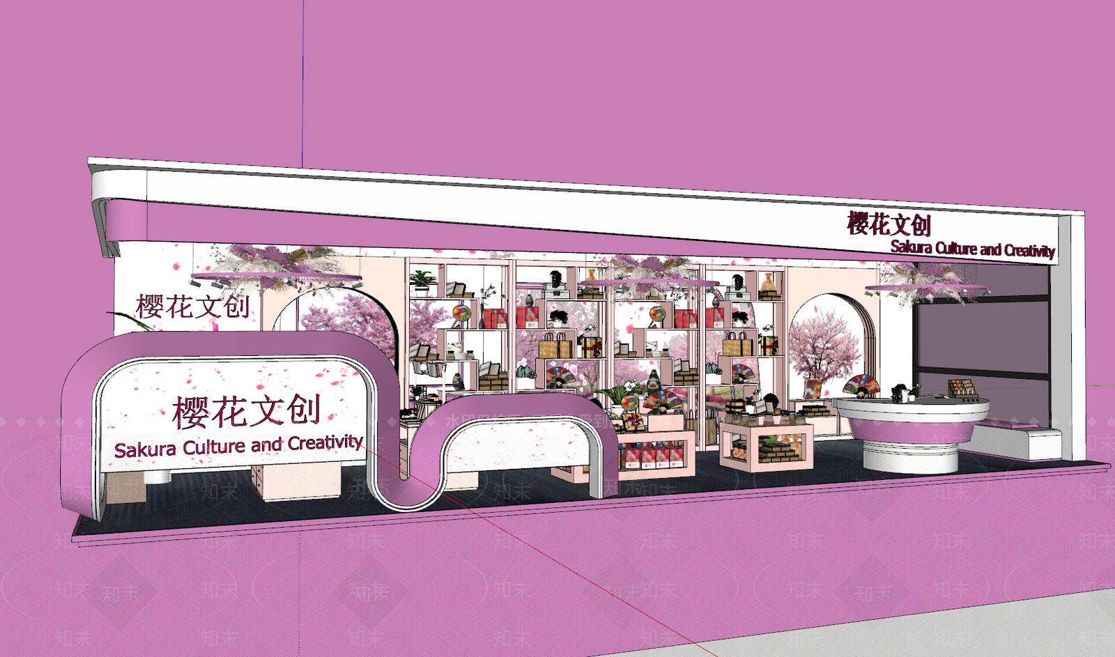 法式现代其他文化空间SU模型下载【ID:1200183552】