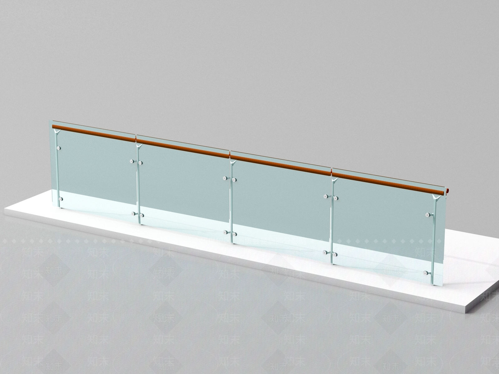 现代栏杆扶手3D模型下载【ID:1200163895】