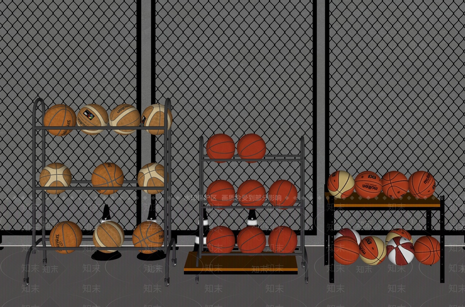 球类器材SU模型下载【ID:1200165460】