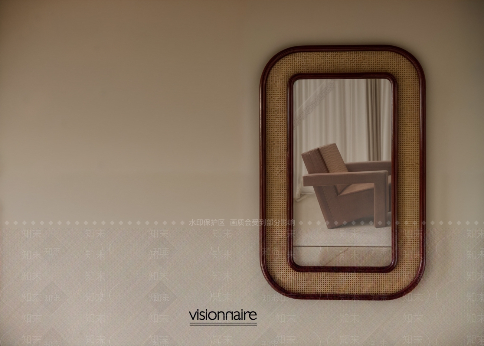 中古侘寂镜子SU模型下载【ID:1200168242】