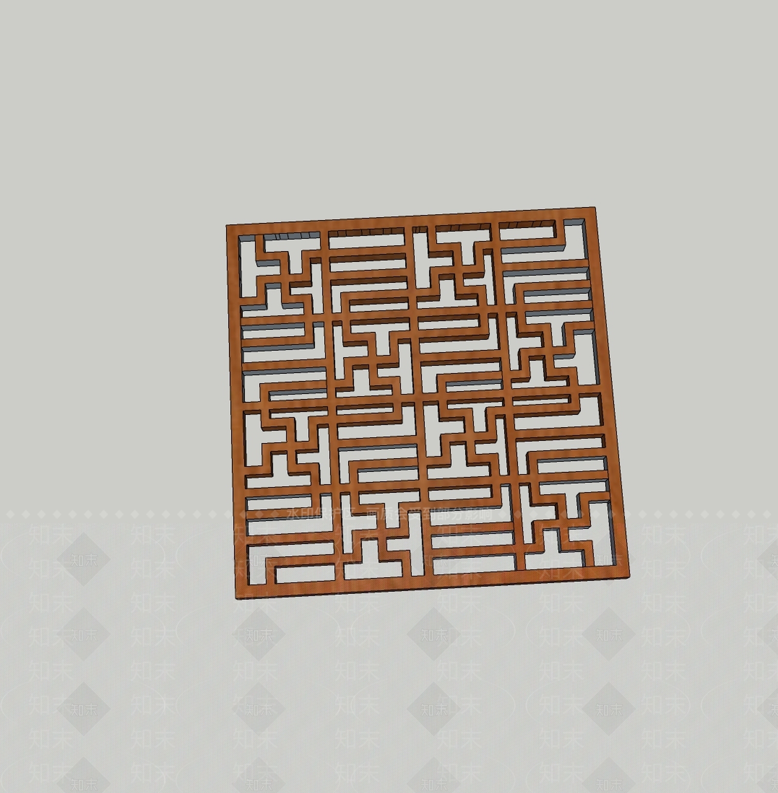 中式镂花窗SU模型下载【ID:1200168907】