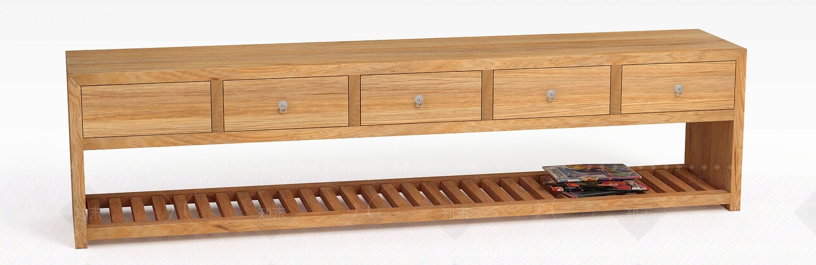 中式简约中式实木鞋架3D模型下载【ID:1200169543】