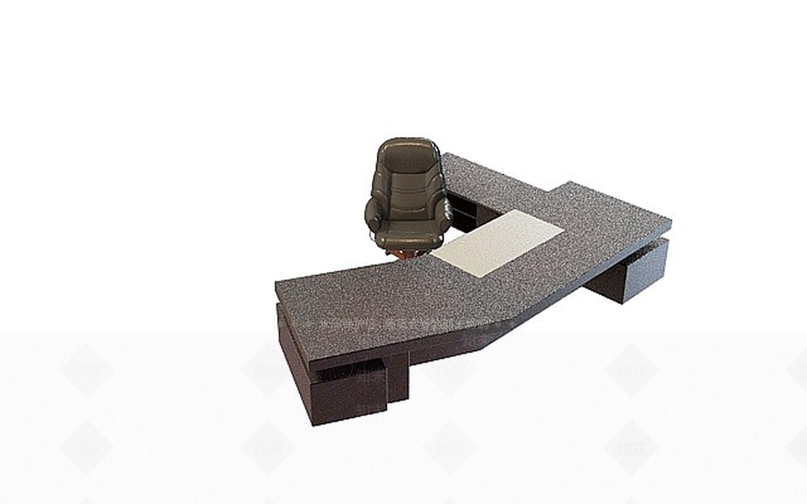 现代办公桌椅3D模型下载【ID:1200169875】