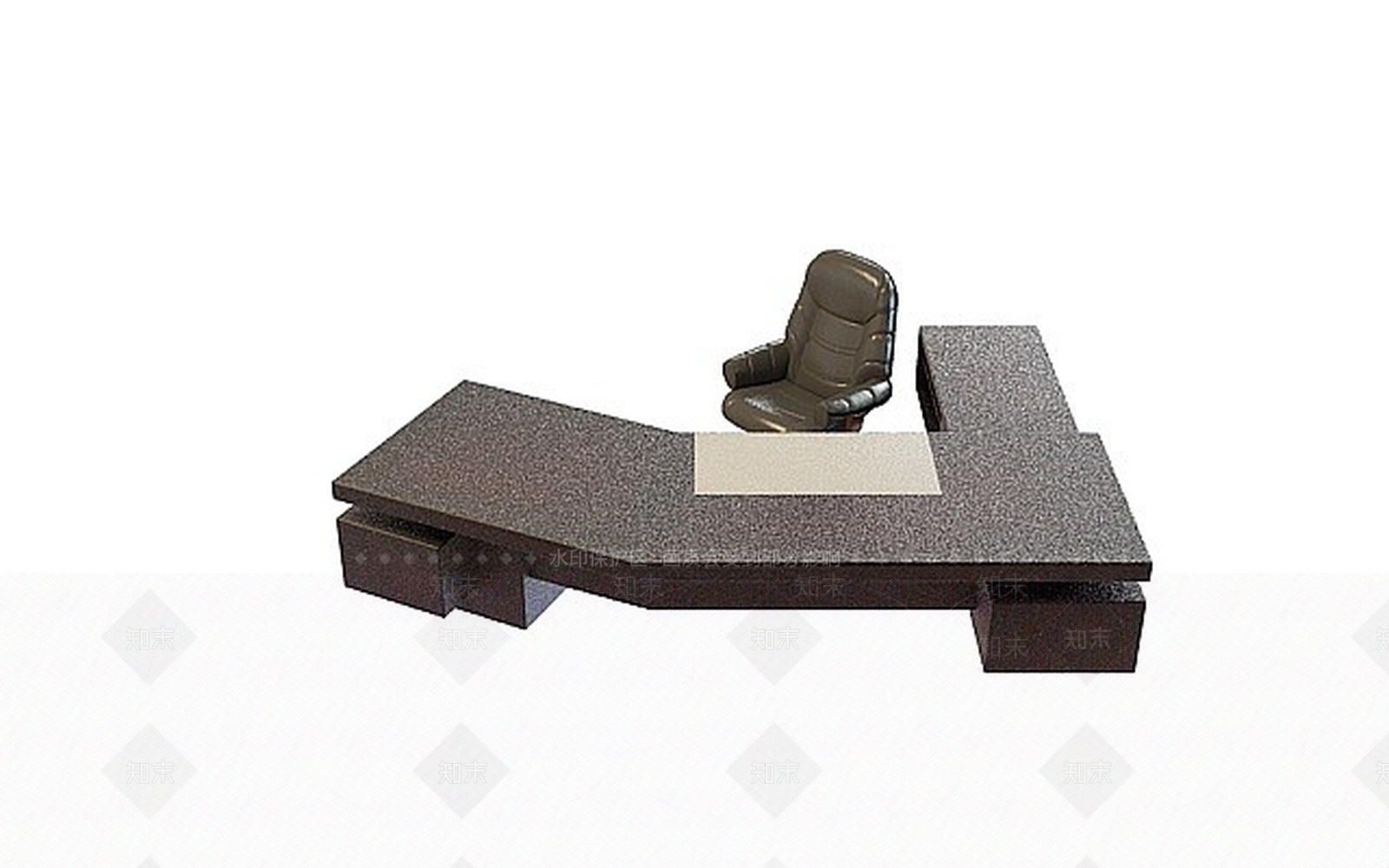 现代办公桌椅3D模型下载【ID:1200169875】