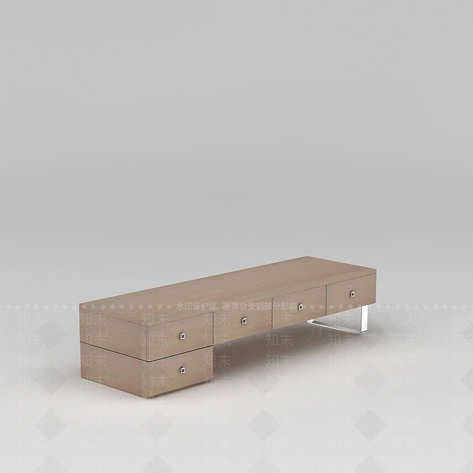 现代简约边柜电视柜3D模型下载【ID:1200169809】