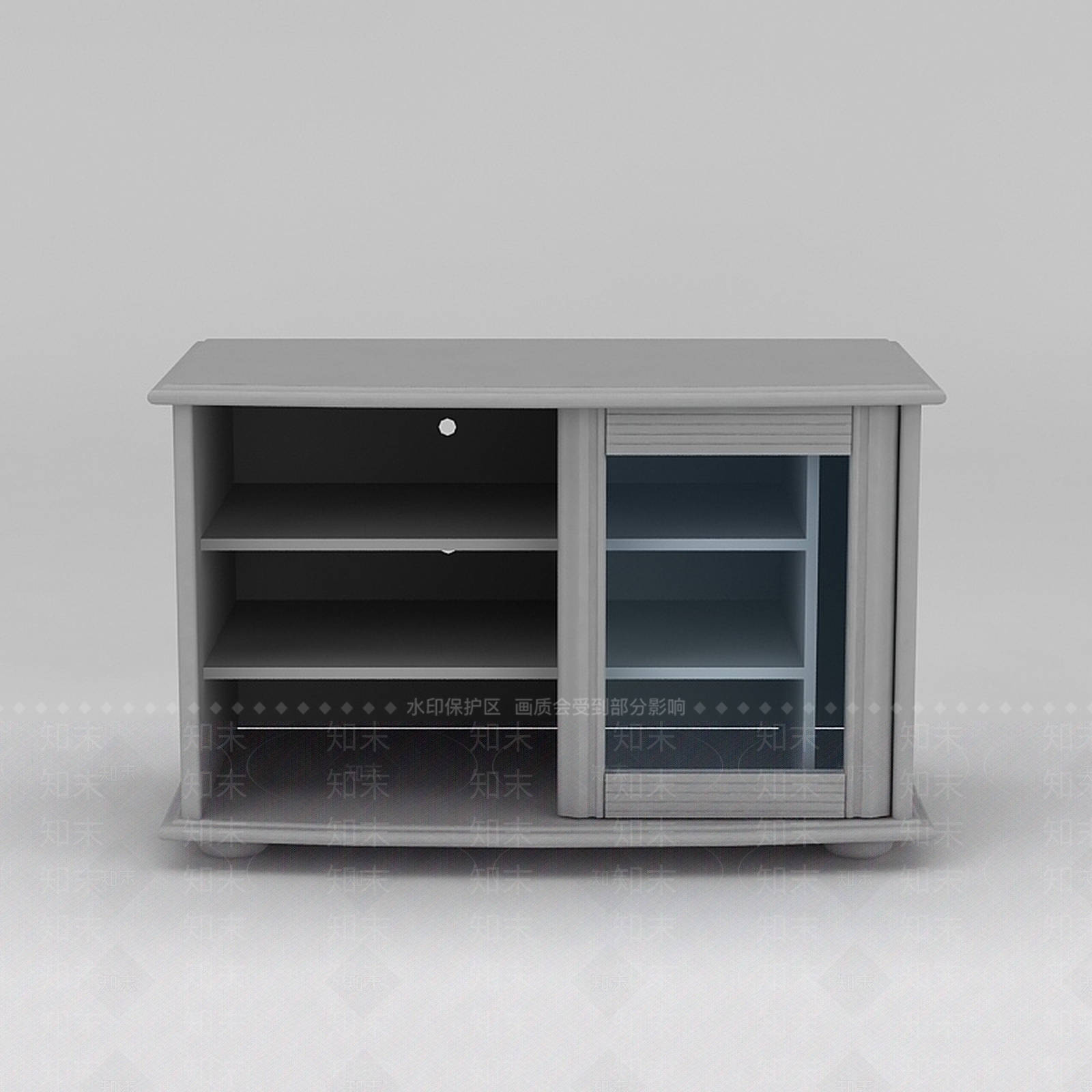 现代电视柜储物柜3D模型下载【ID:1200170484】