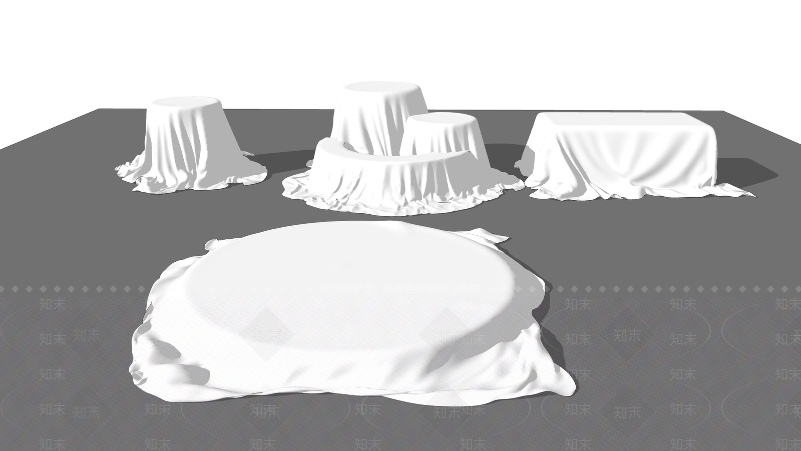 现代舞台道具SU模型下载【ID:1200170719】