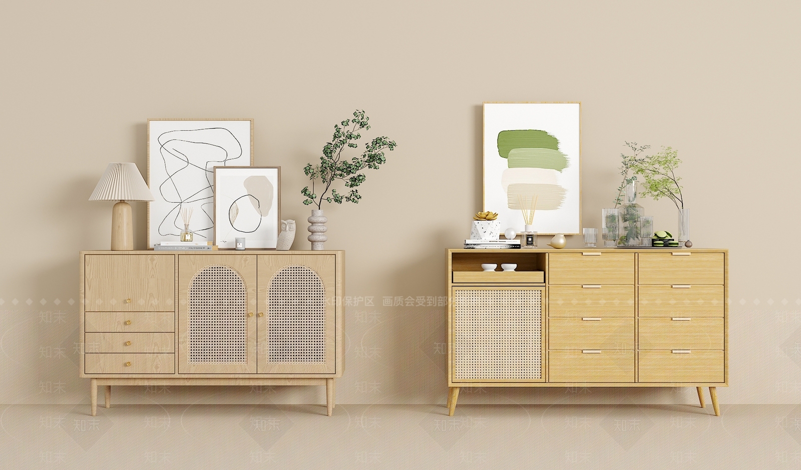 北欧欧式玄关柜3D模型下载【ID:1200171180】