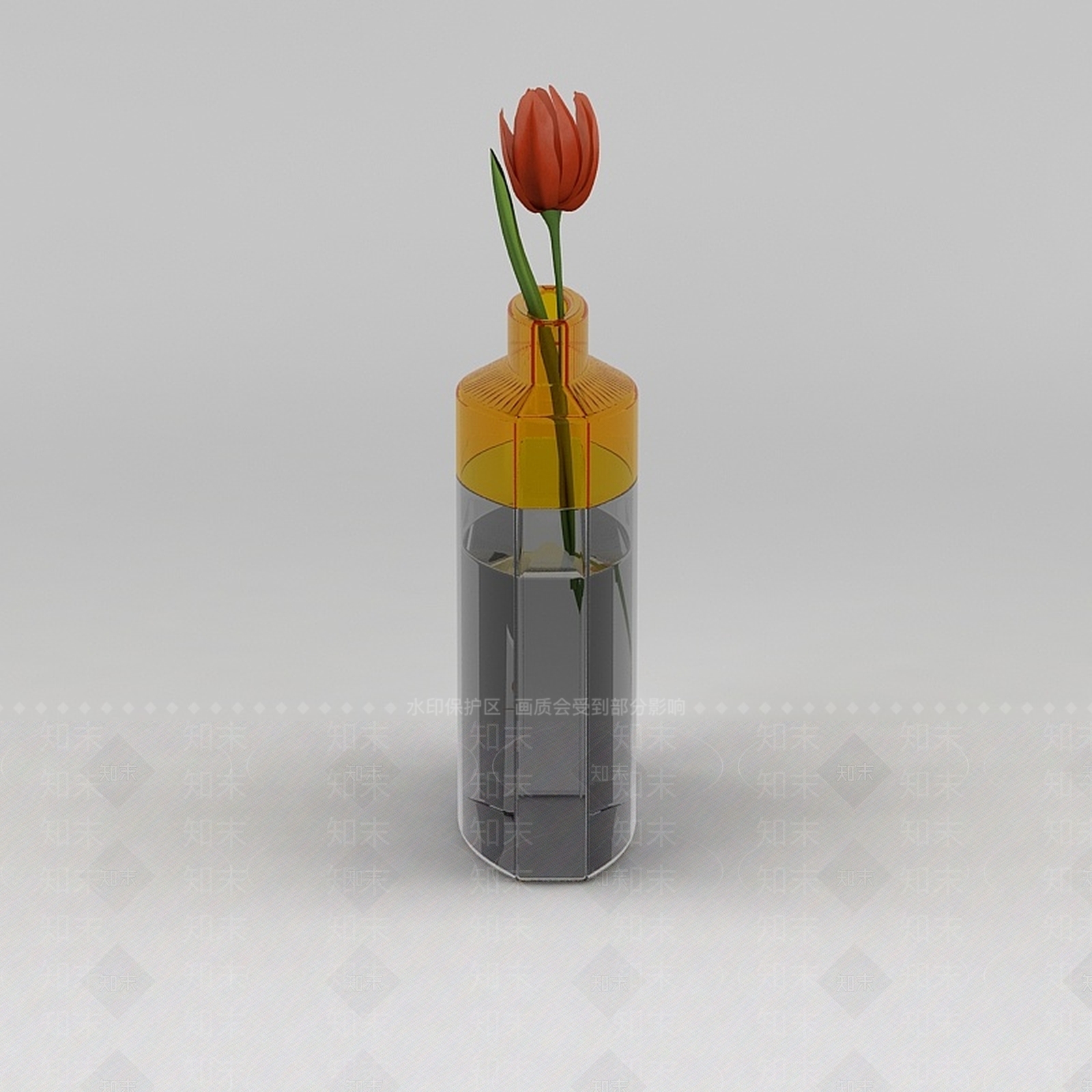 现代郁金香鲜花摆件3D模型下载【ID:1200171194】