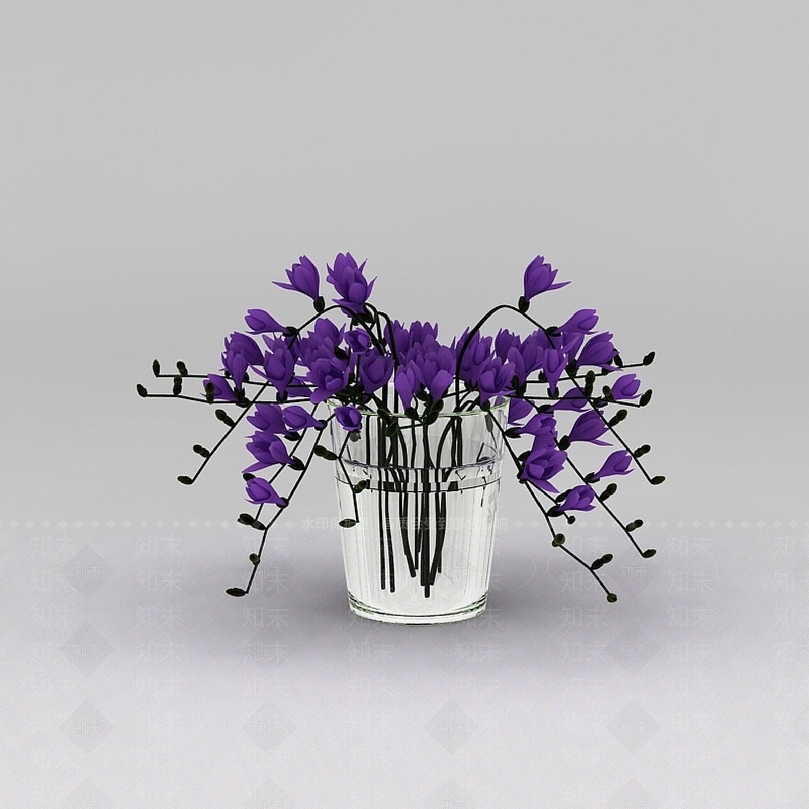 现代鲜花插花摆件3D模型下载【ID:1200171179】