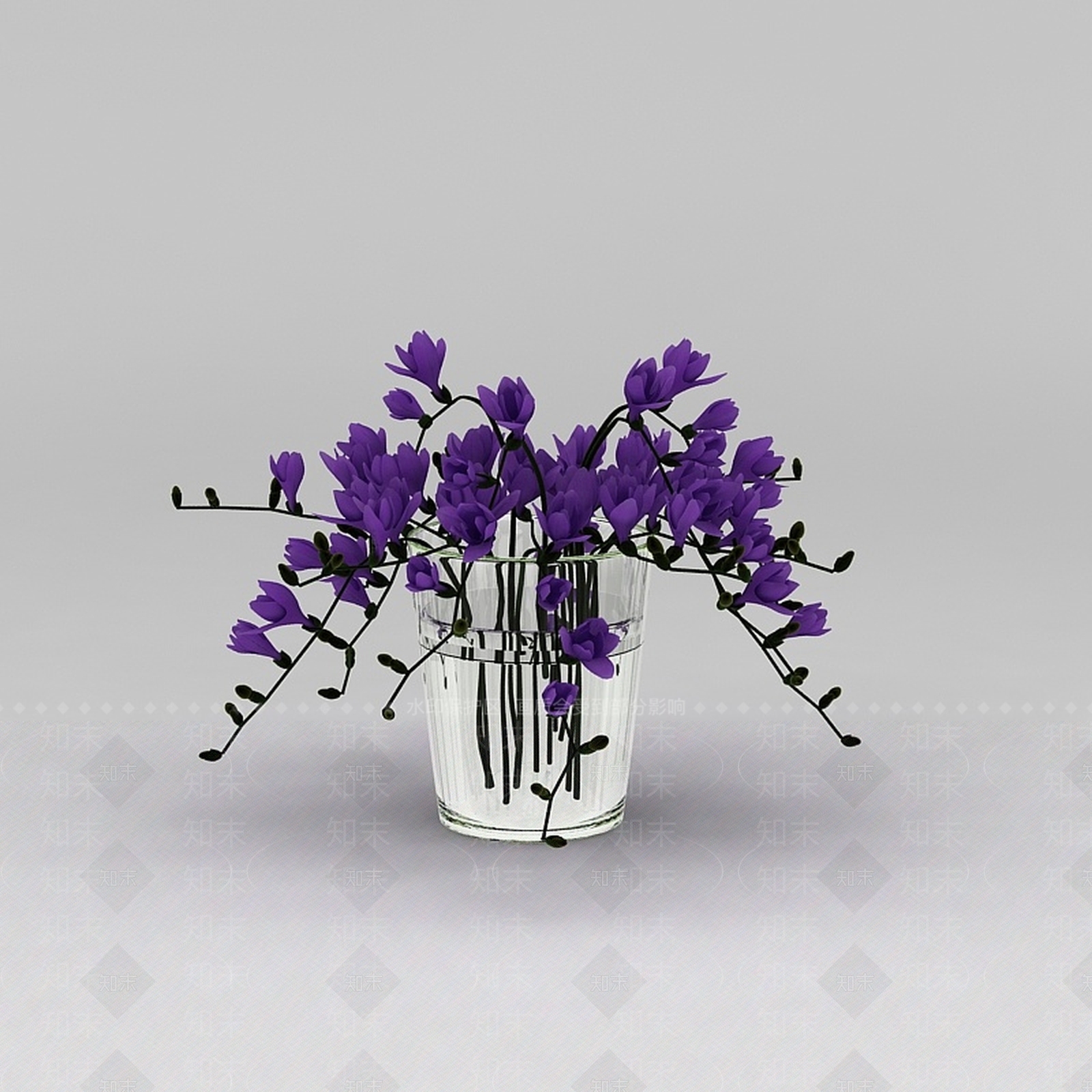 现代鲜花插花摆件3D模型下载【ID:1200171179】