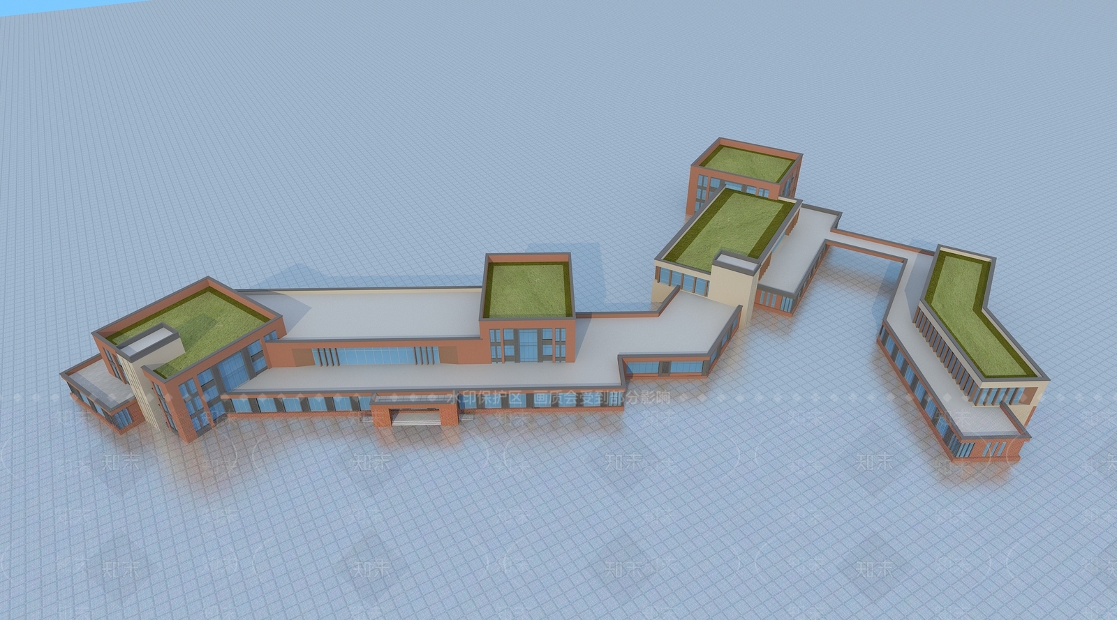 现代学生食堂3D模型下载【ID:1200171314】