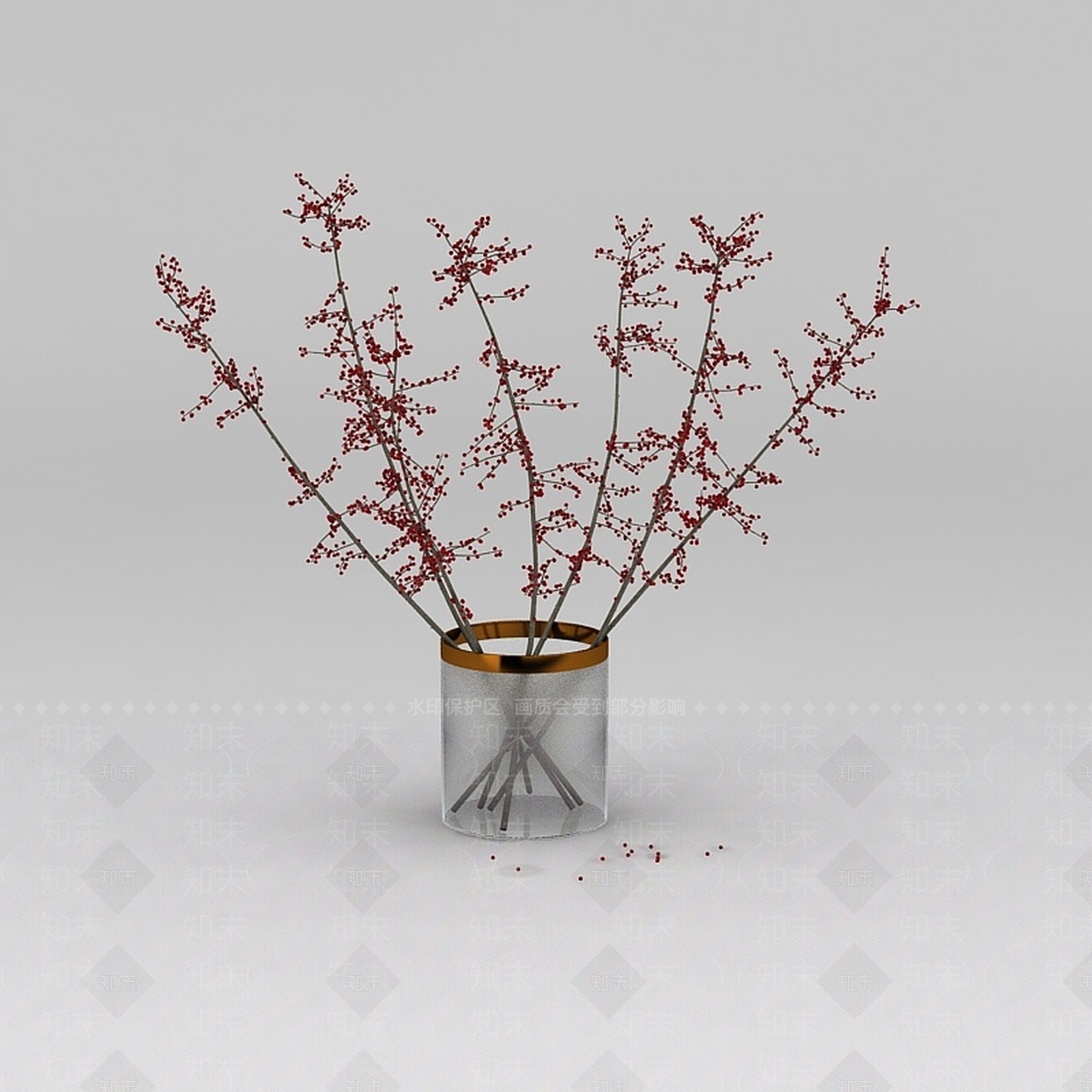 现代梅花3D模型下载【ID:1200171259】