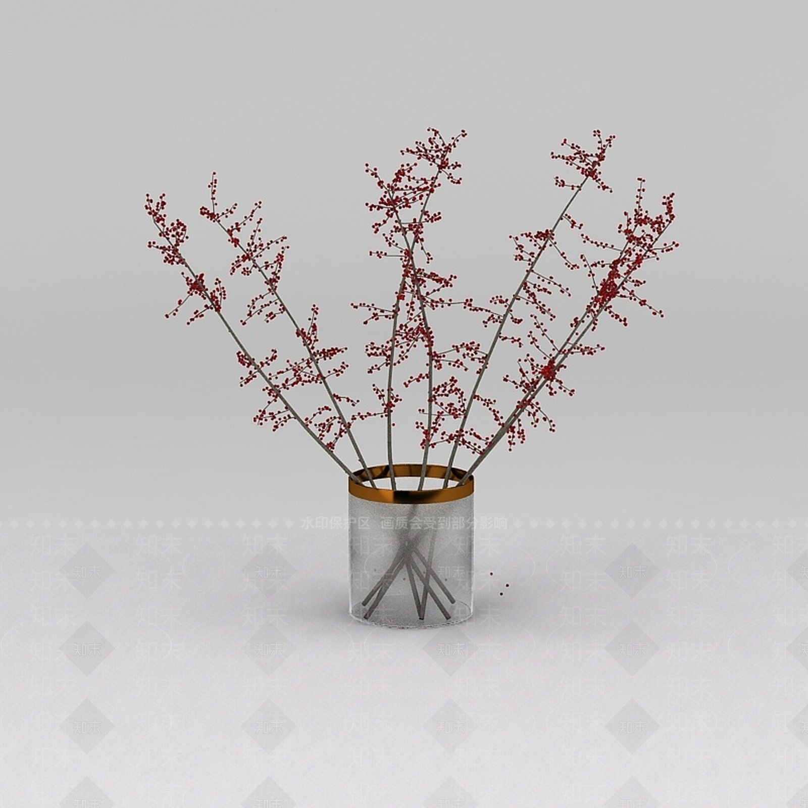 现代梅花3D模型下载【ID:1200171259】