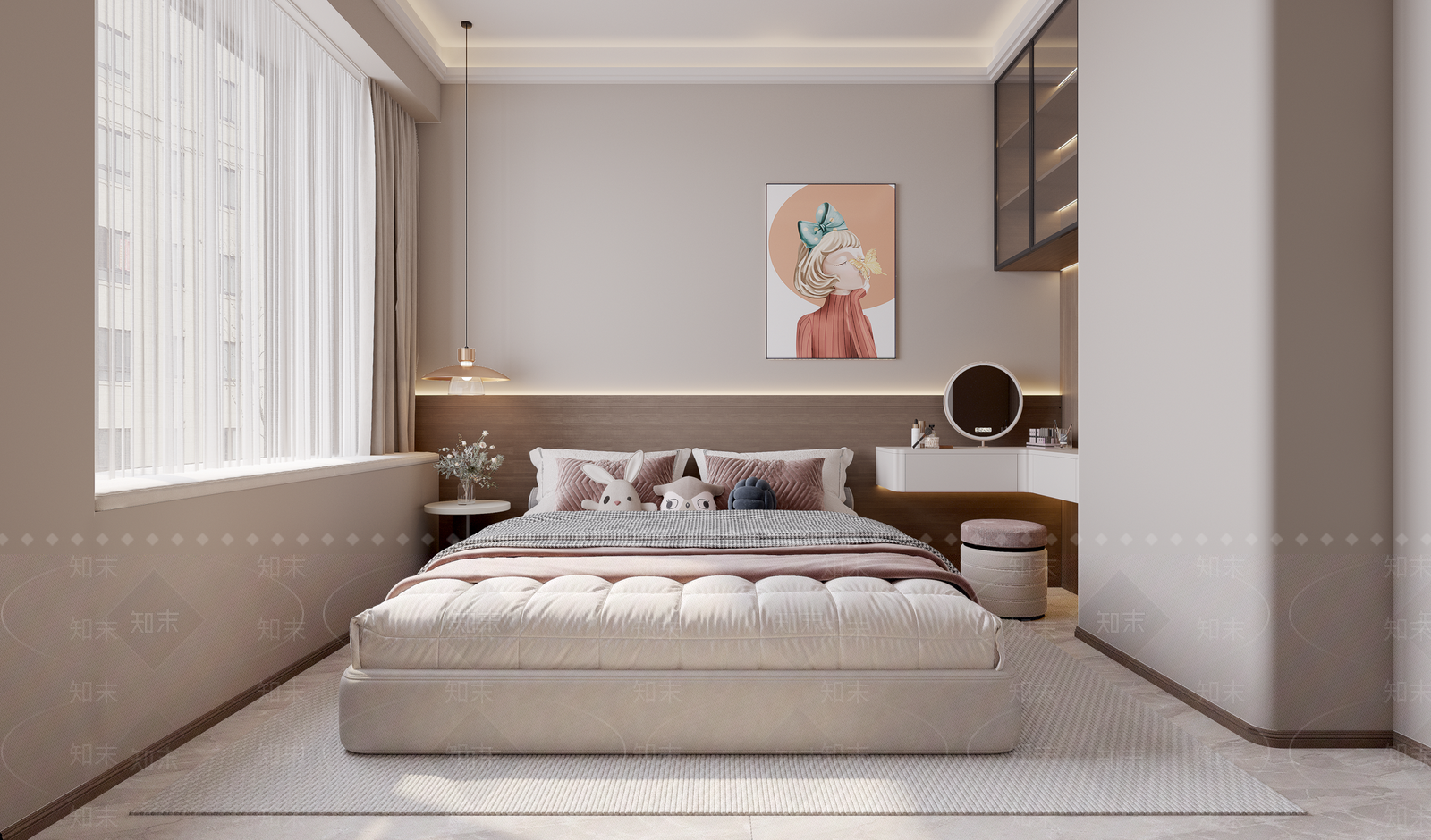意式女孩房3D模型下载【ID:1200171404】