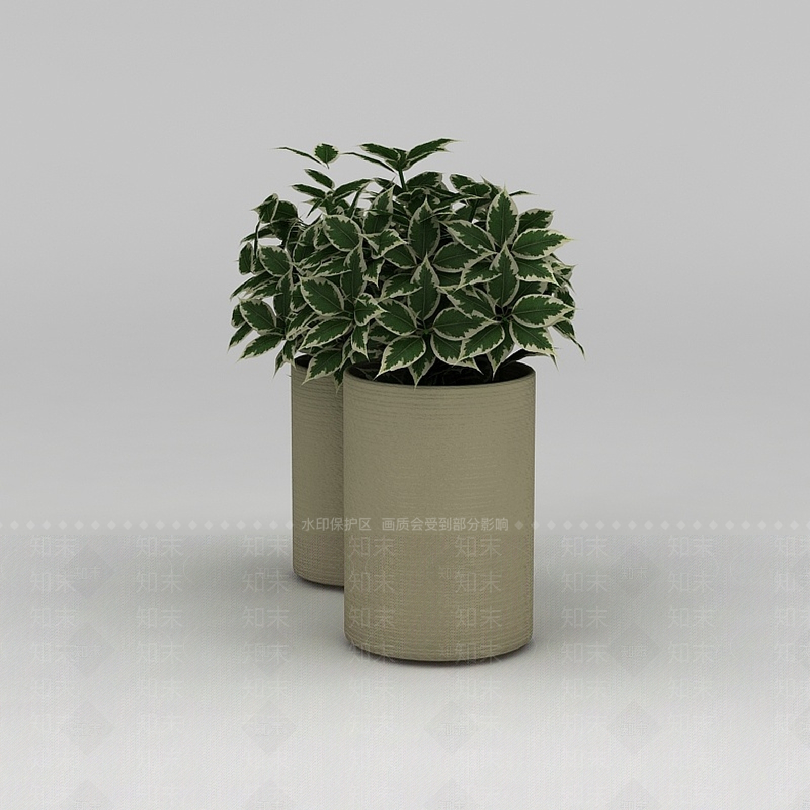 现代花草绿植3D模型下载【ID:1200171358】