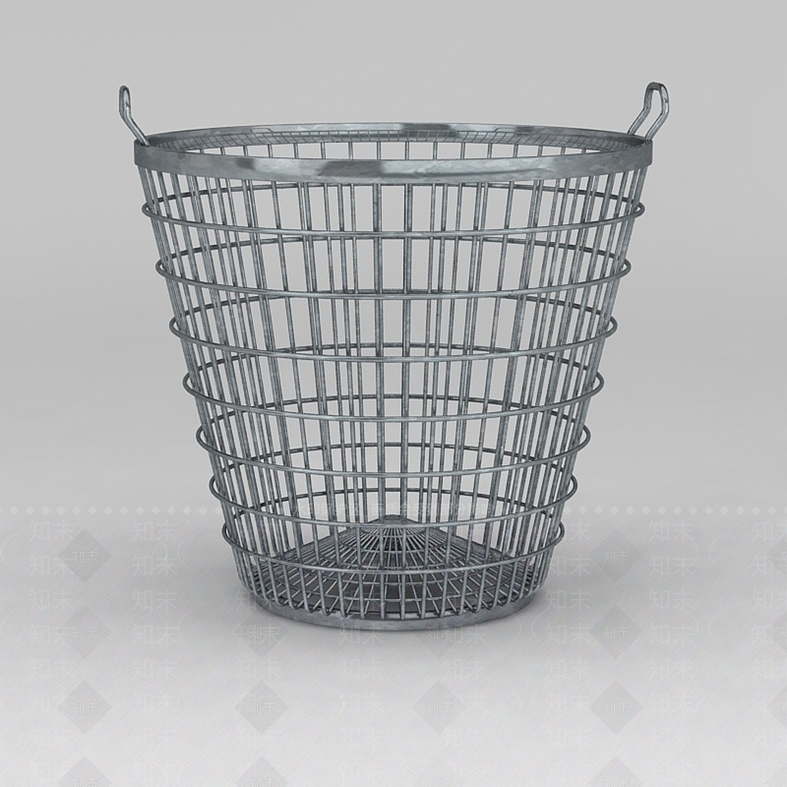 现代不锈钢垃圾桶3D模型下载【ID:1200171575】