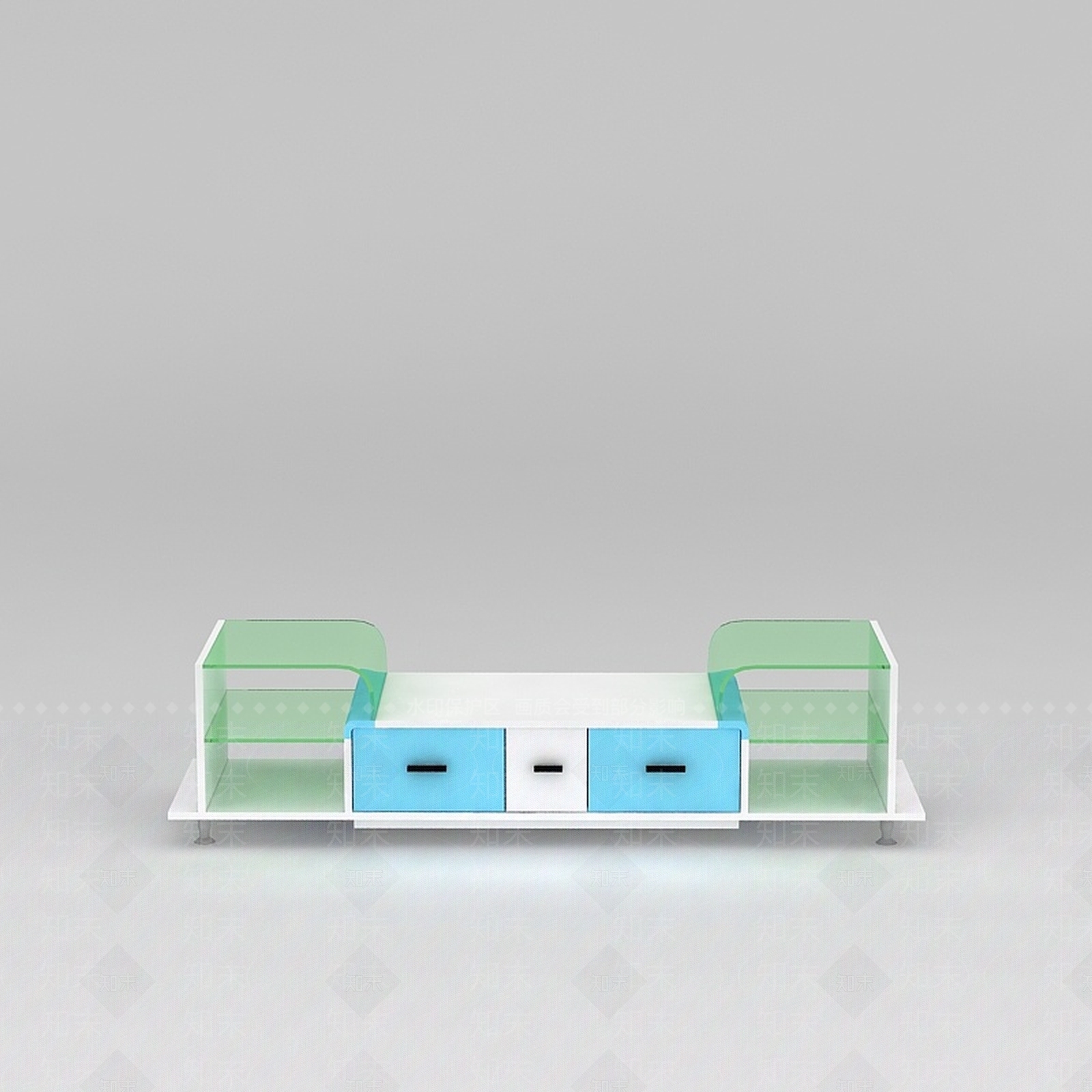 现代简约现代拼色电视柜3D模型下载【ID:1200171661】
