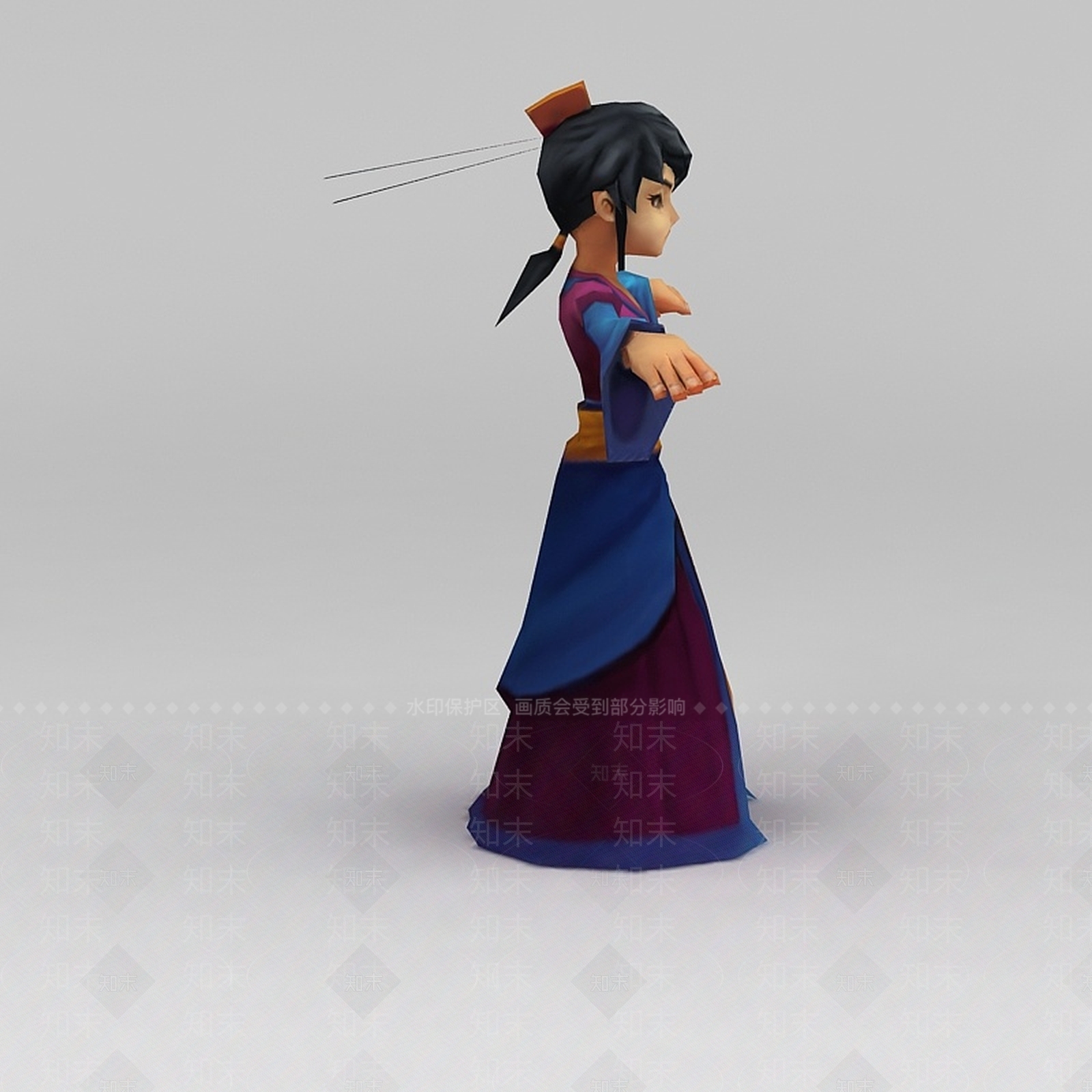 现代Q版小鱼儿与花无缺3D模型下载【ID:1200172148】