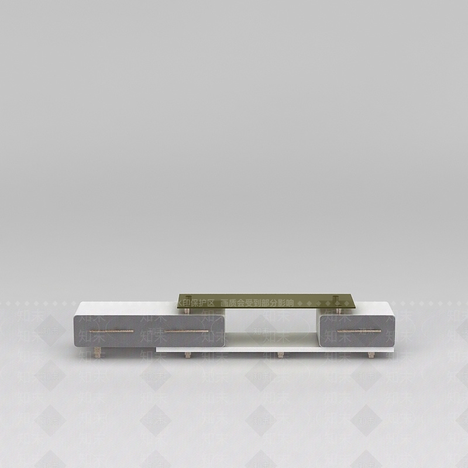 现代客厅电视柜3D模型下载【ID:1200172695】