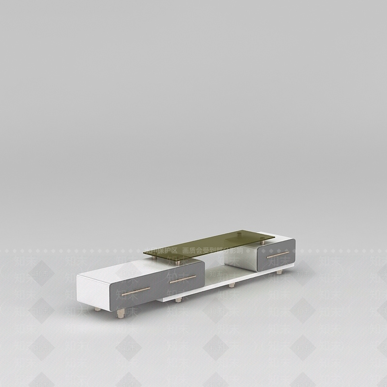 现代客厅电视柜3D模型下载【ID:1200172695】
