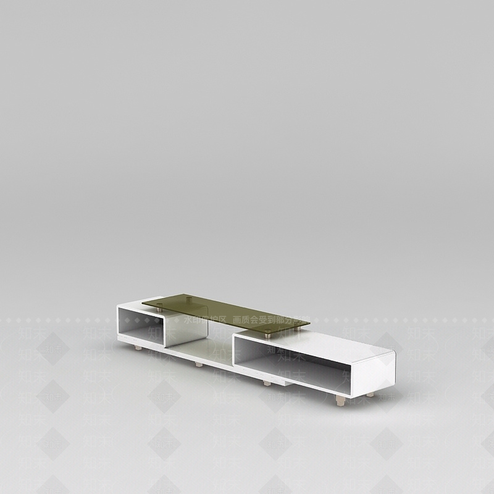 现代客厅电视柜3D模型下载【ID:1200172695】