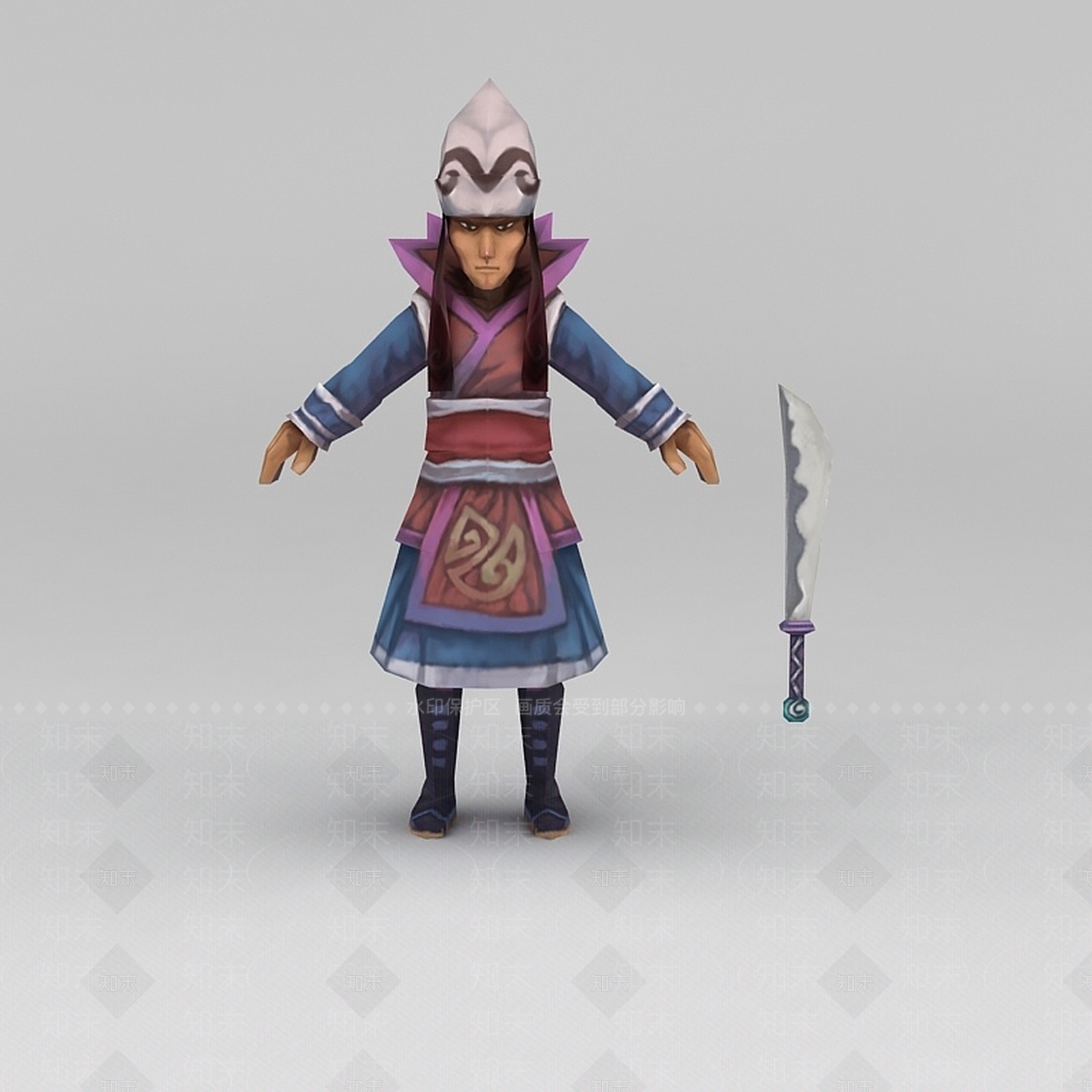 现代小鱼儿与花无缺人物男人3D模型下载【ID:1200172747】