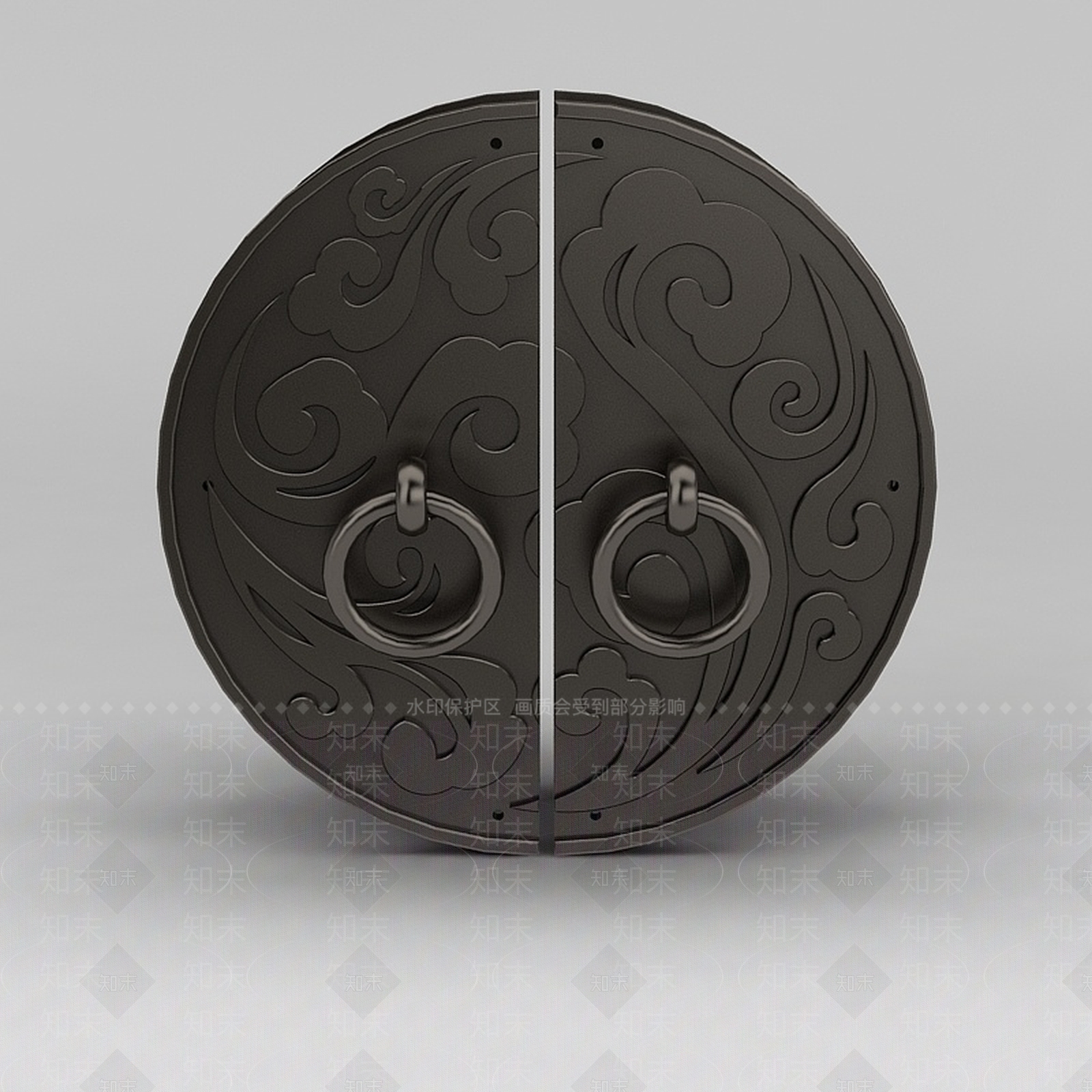 中式门雕花3D模型下载【ID:1200172844】