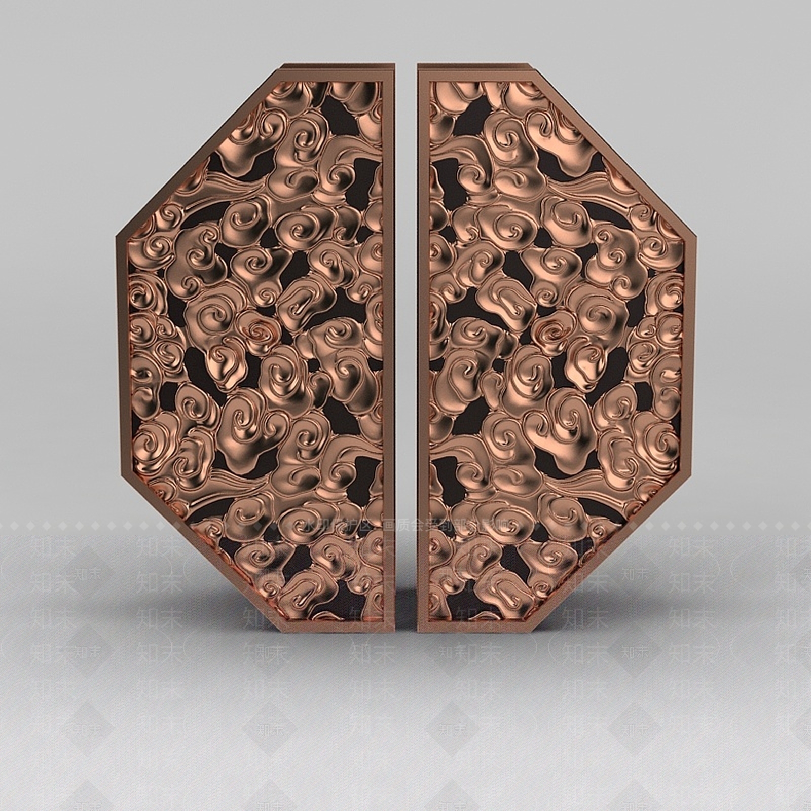 现代中式雕花3D模型下载【ID:1200172808】