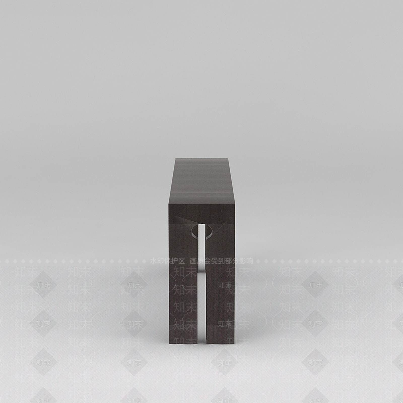 现代简易公园休息长凳3D模型下载【ID:1200172906】