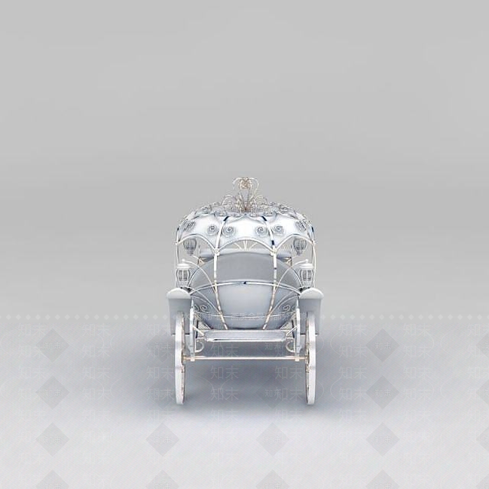 现代南瓜装饰马车3D模型下载【ID:1200173088】