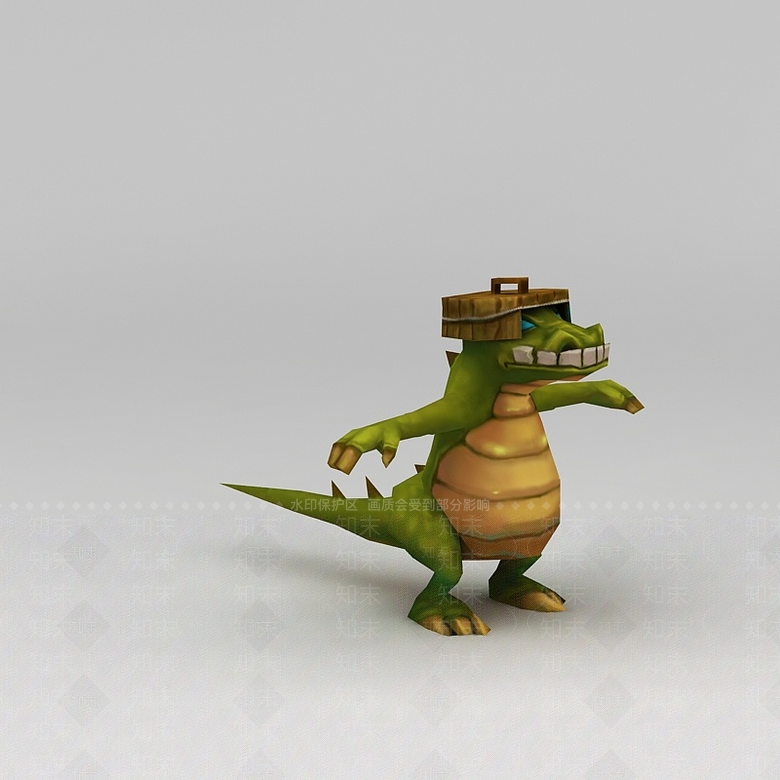 现代Q版小鱼儿与花无缺游戏角色乌龟3D模型下载【ID:1200173186】