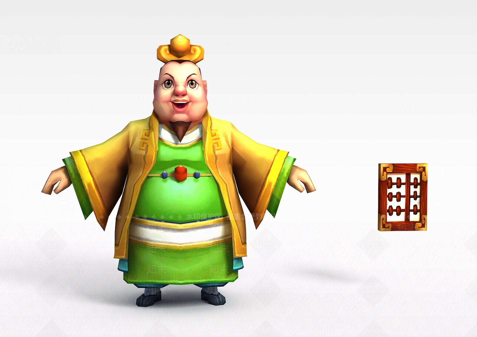 现代Q版小鱼儿与花无缺游戏人物男人3D模型下载【ID:1200173107】