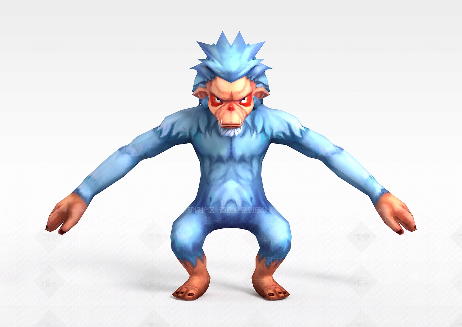 现代Q版小鱼儿与花无缺游戏角色怪物3D模型下载【ID:1200173109】