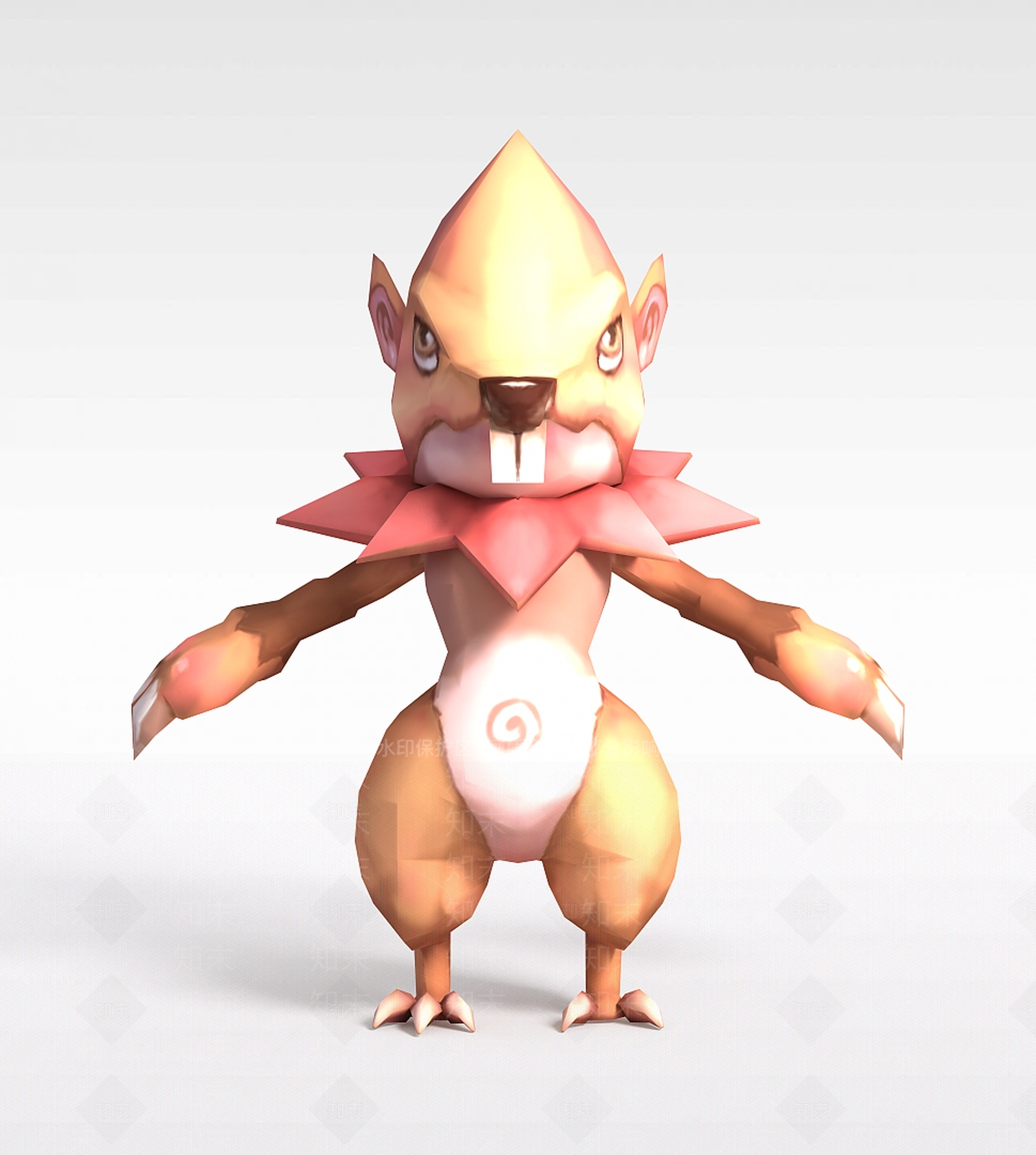 现代Q版小鱼儿与花无缺游戏角色怪物3D模型下载【ID:1200173200】