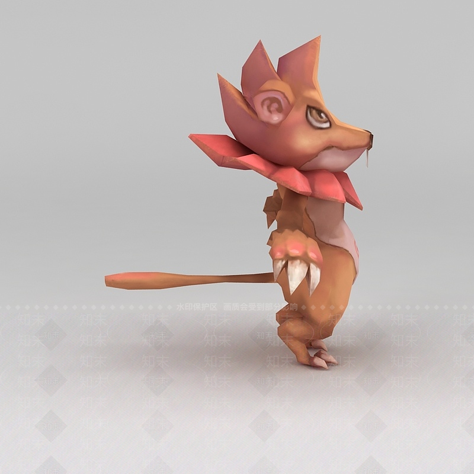 现代Q版小鱼儿与花无缺游戏角色怪物3D模型下载【ID:1200173200】