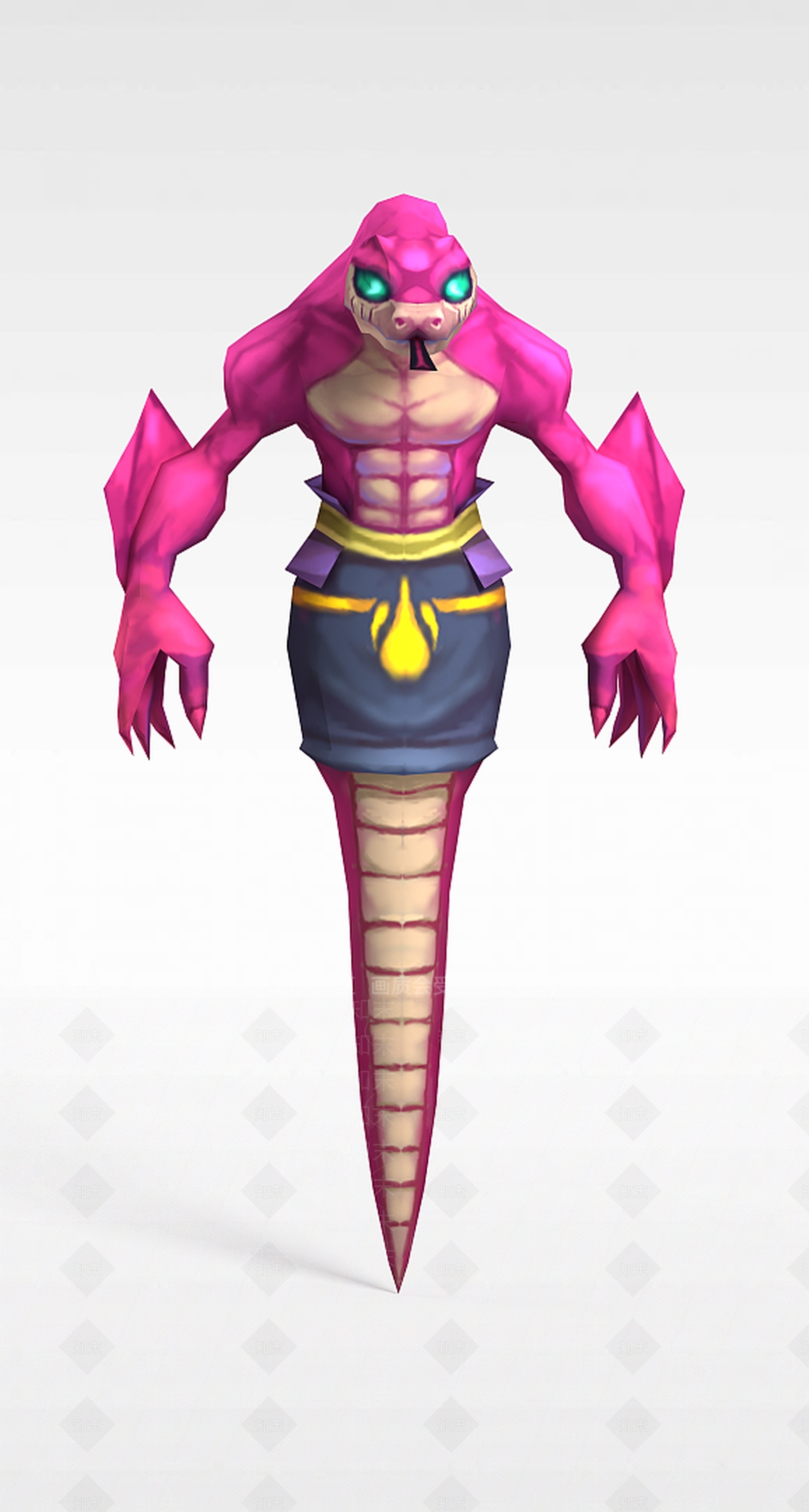 现代Q版小鱼儿与花无缺游戏角色怪物3D模型下载【ID:1200173341】