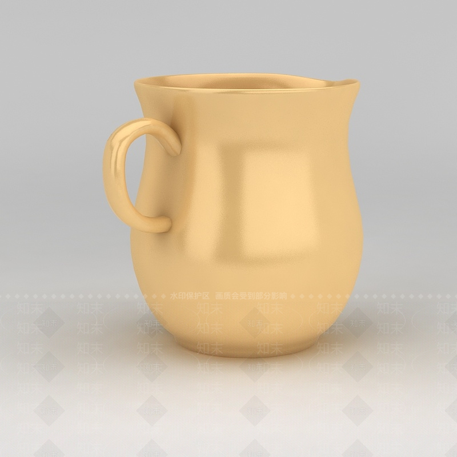 现代陶瓷杯子3D模型下载【ID:1200173492】