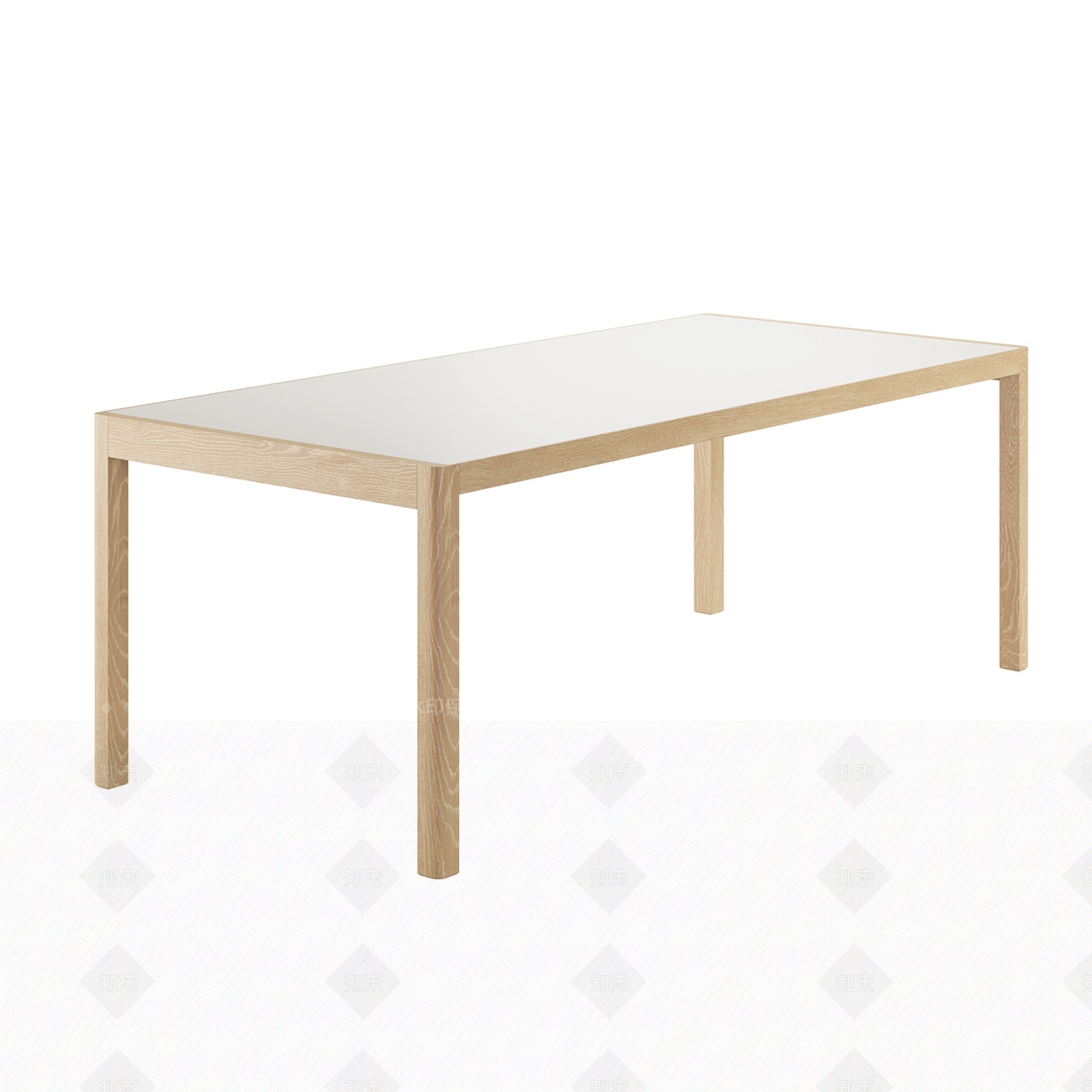 现代北欧餐桌3D模型下载【ID:1200176774】