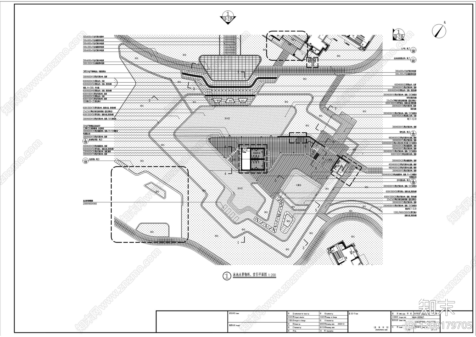 小区廊架cad施工图下载【ID:1200179705】