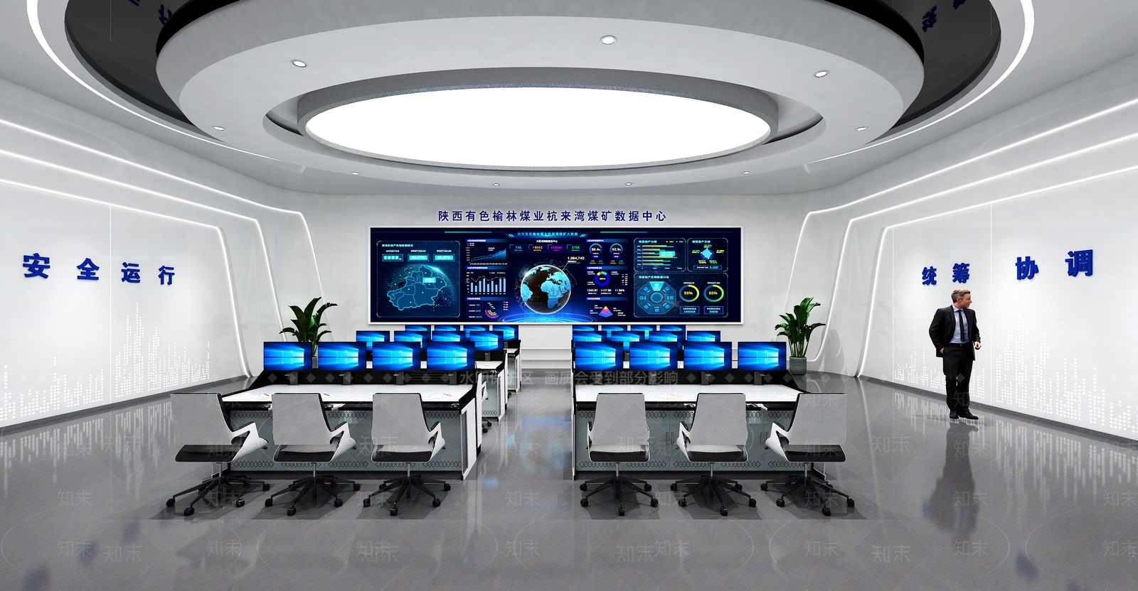 现代办公大厅3D模型下载【ID:1200180996】