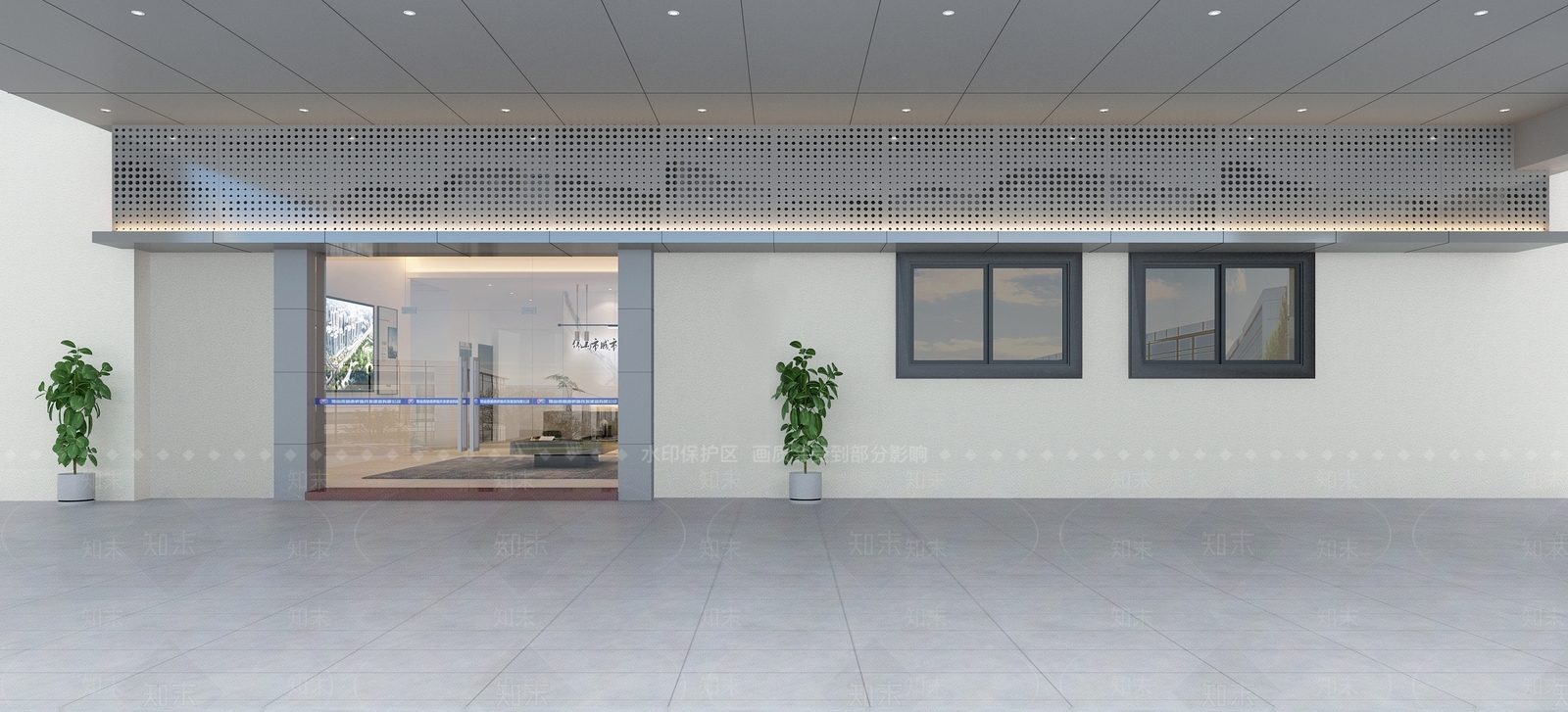 现代新中式门头3D模型下载【ID:1200189250】