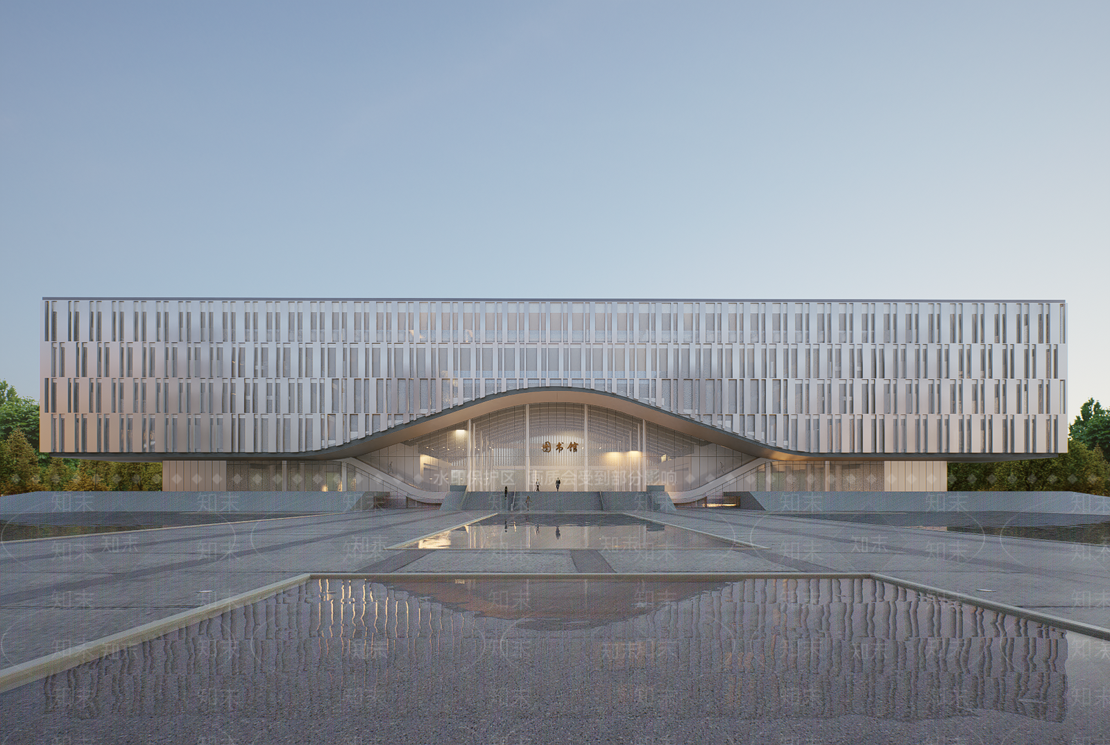 现代图书馆SU模型下载【ID:1200190819】