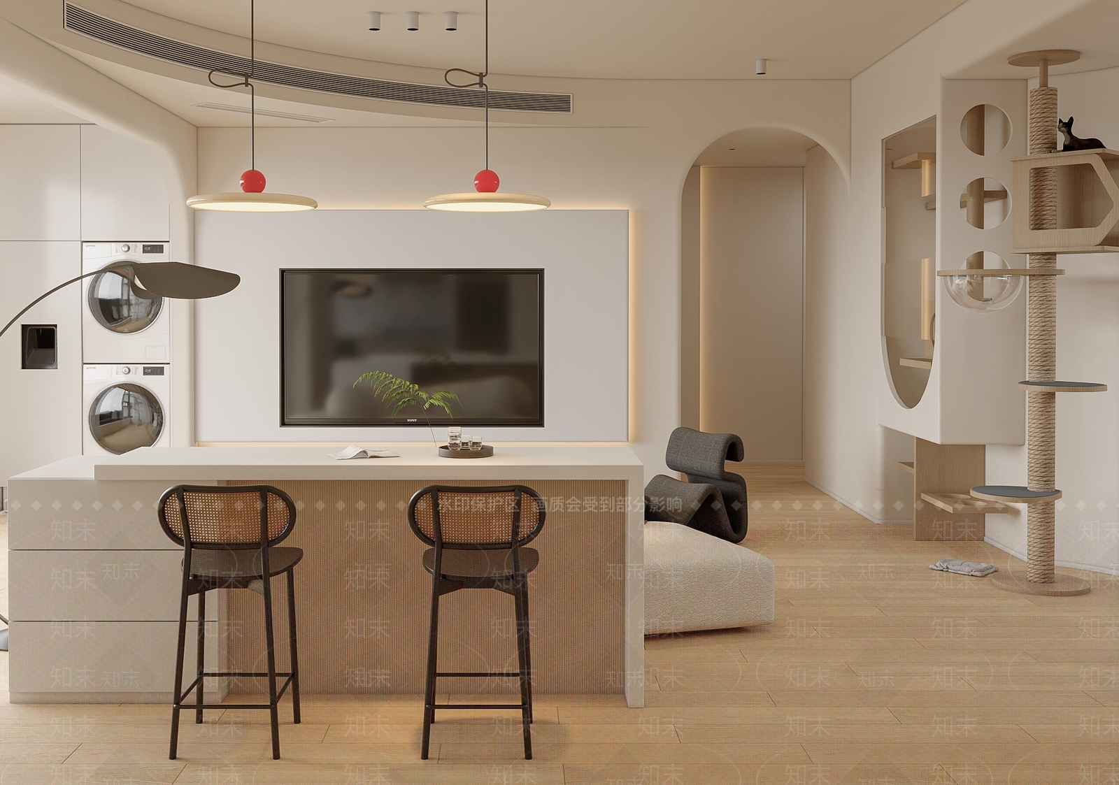 法式奶油客餐厅3D模型下载【ID:1200191843】