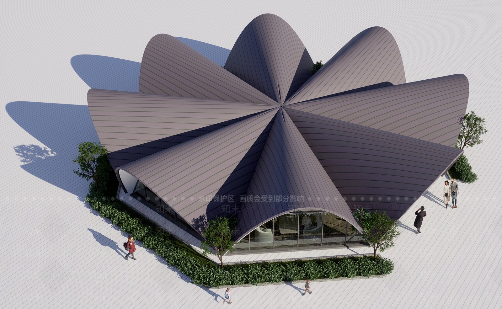 现代其他商业建筑SU模型下载【ID:1200192148】